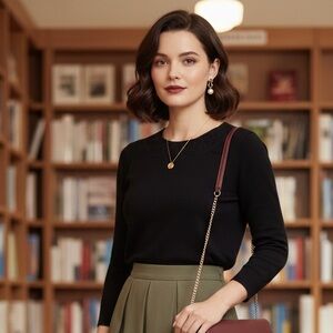 LOFT Lace Collar Sweater